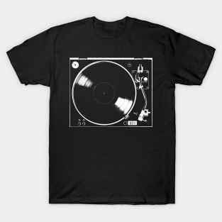 Turntable - Vinyl Record Analog Record Music Producer T-Shirt